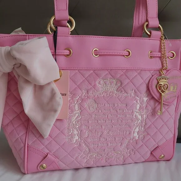 Juicy Couture Juicy Tale Daydreamer Tote in Pink Cherry Blossom - Picture 2 of 9